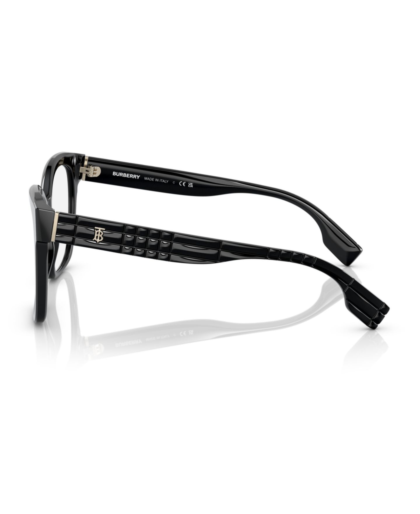 Женские очки Burberry Woman Square Plastic BE2363 Sylvie Eyeglasses, цвет: Чёрный — фото 4