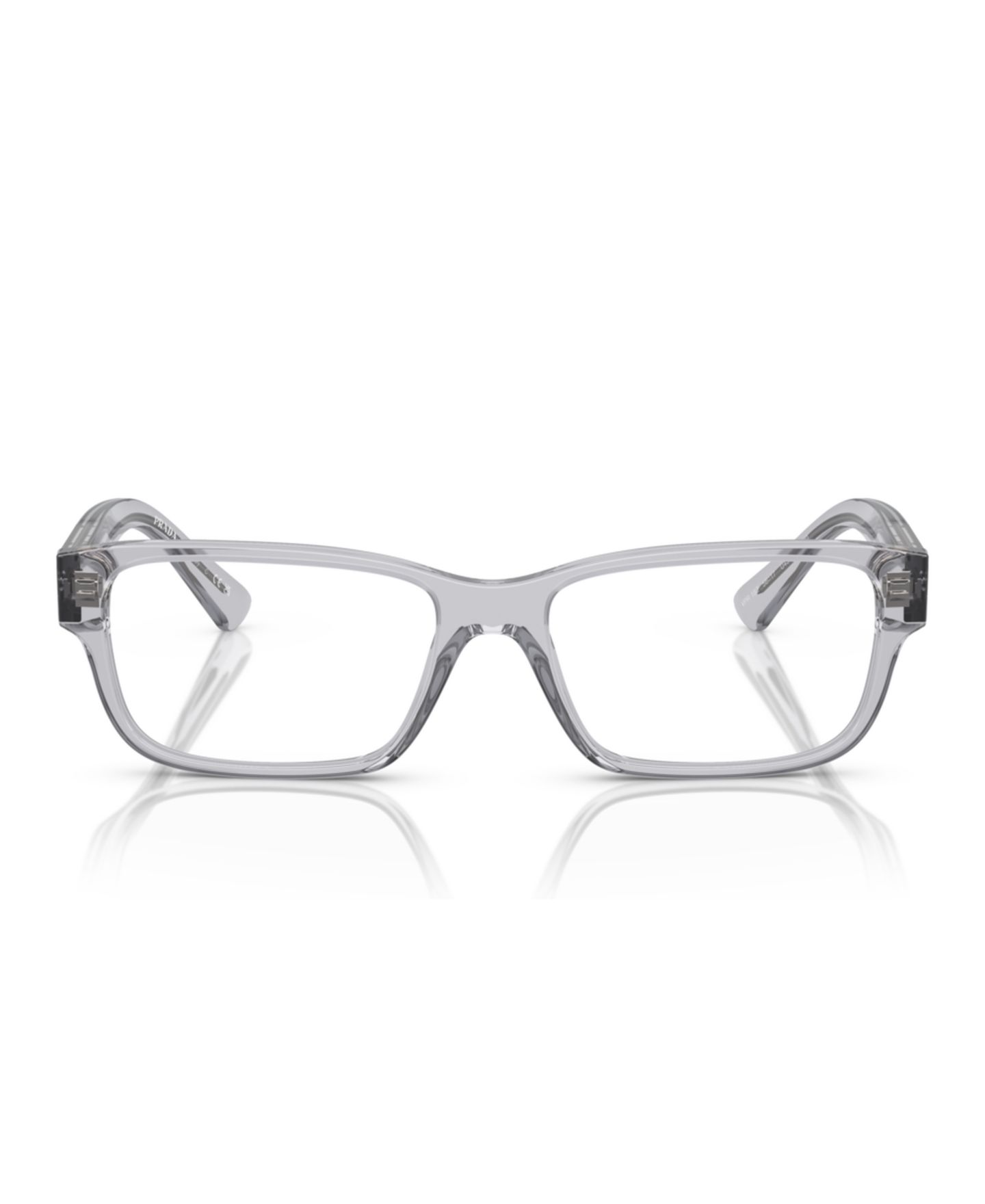 Мужские очки PRADA Man Pillow Plastic PR 18ZV Eyeglasses, цвет: Прозрачный серый — фото 2