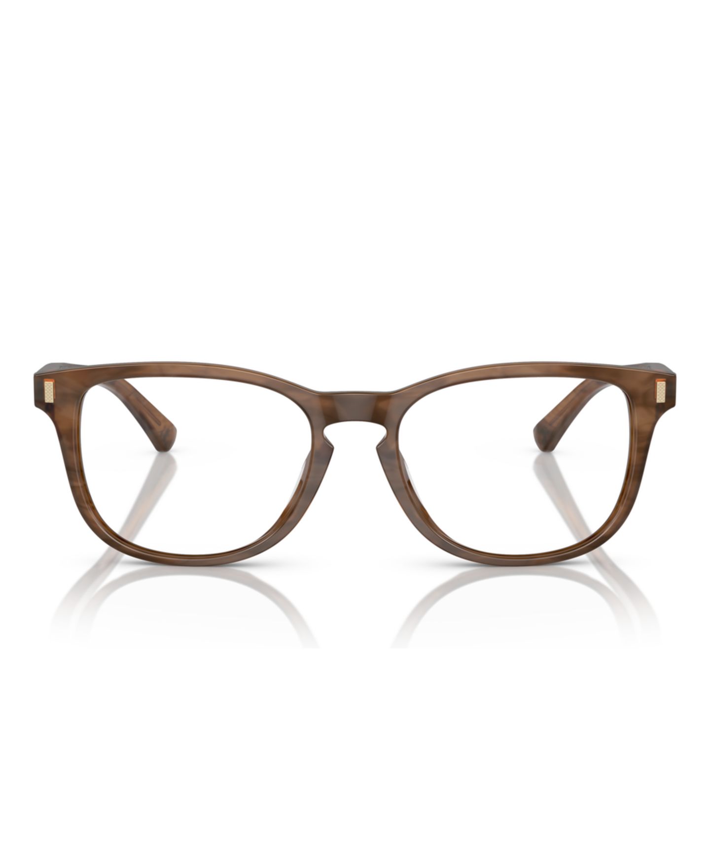 Мужские очки Brooks Brothers Man Round Plastic BB2060U Eyeglasses, цвет: Коричневый — фото 3