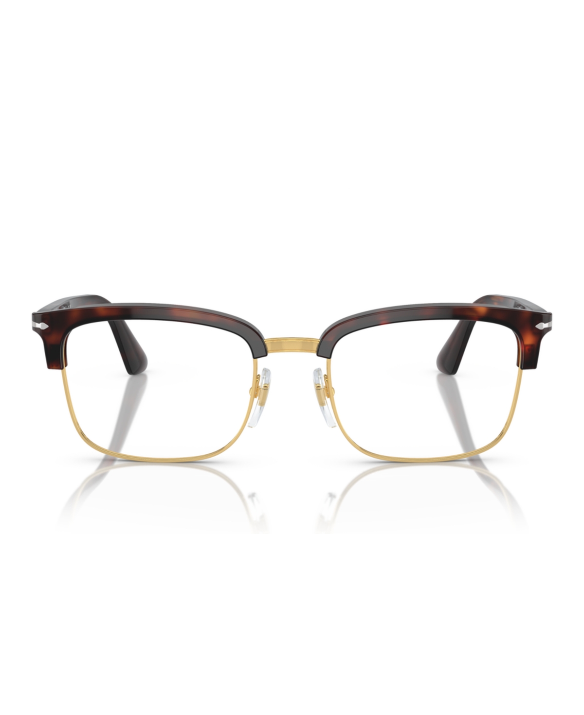 Persol Unisex Square Lina Eyeglasses, Po3340v In Brown