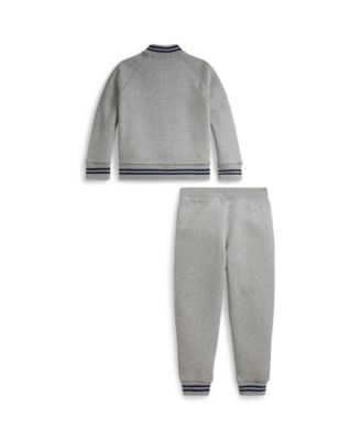 Boys 2-7 Fleece Baseball Jacket & Jogger Pant Set