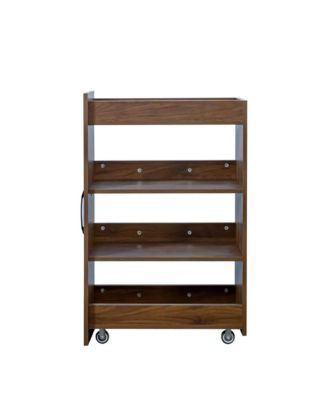 "CASAINC 70.87" Display Cabinet with 4 Pull-Out Shelves & Glass Doors – Modern Multi-Tier Pantry Storage for Home