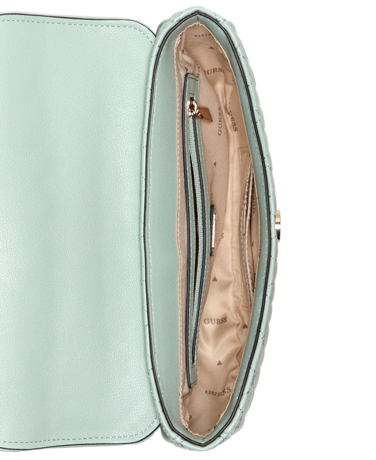 Guess Atabey Convertible Small Flap Bag In Green