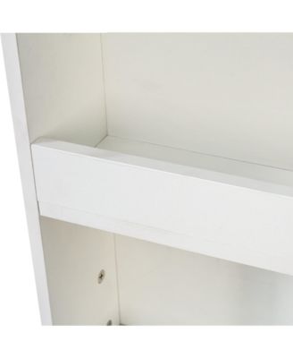 70.87" H Display Storage Cabinet with 4-Tier Shelves, 3 Side Drawers, and 4 Small Display Shelves for Home