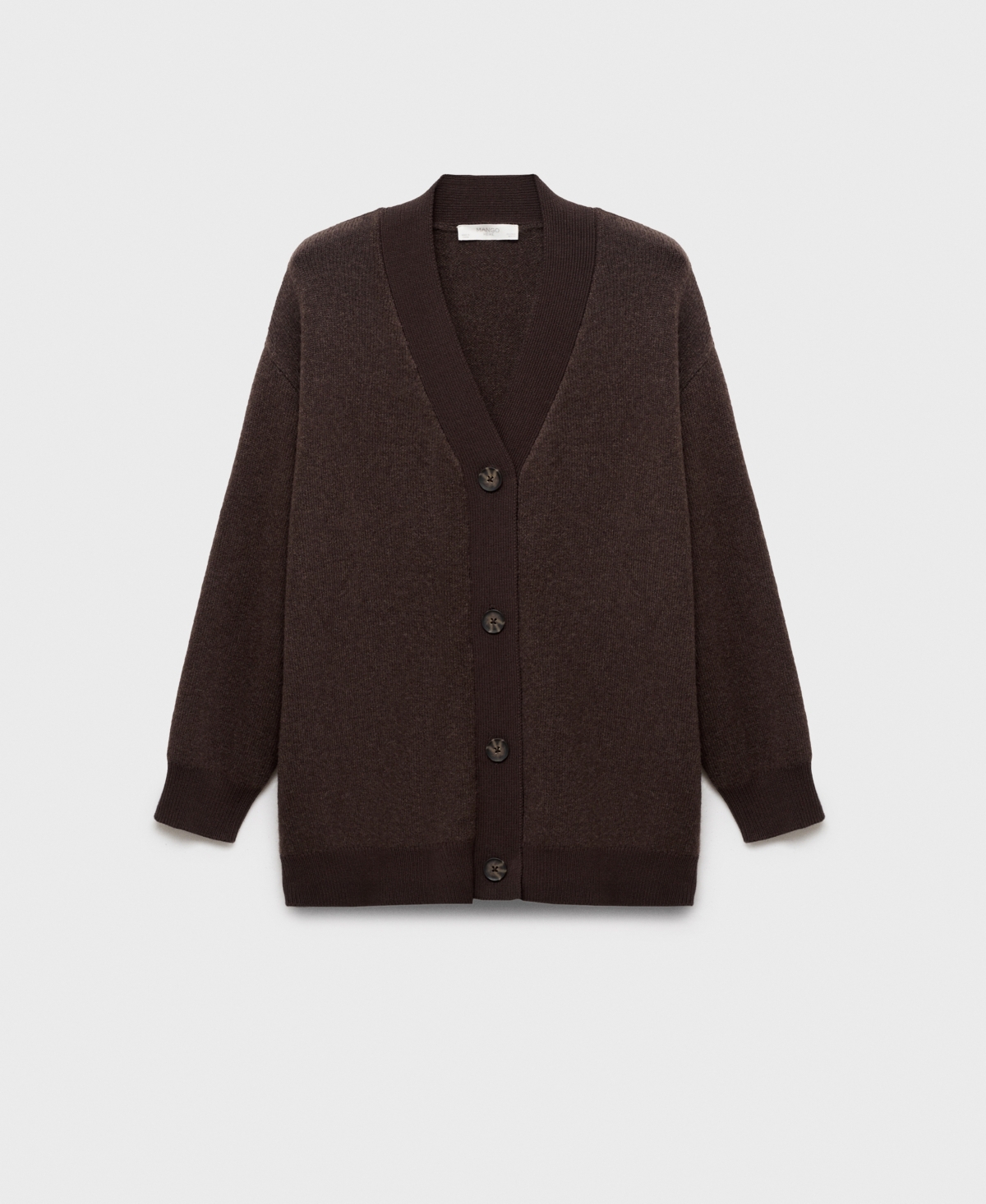 Mango Women's Contrasting Detail Knitted Cardigan