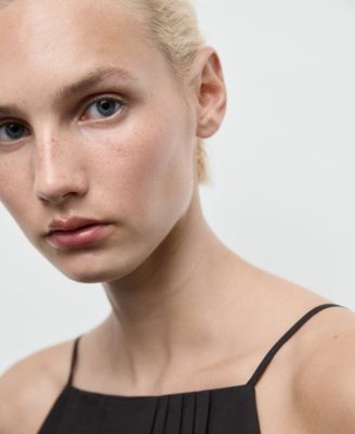 Women's Pleated Combined Top