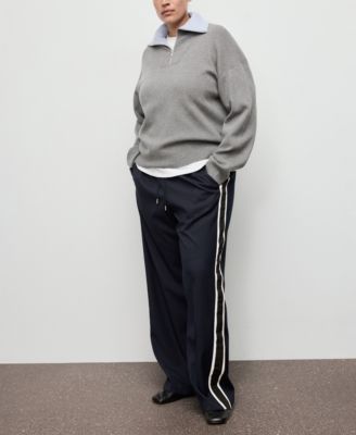 Women's Contrast Stripe Straight Pants