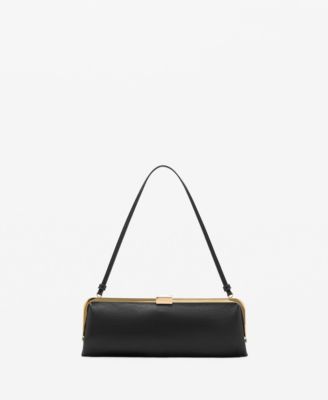 MANGO - Women's Metallic Clutch Handbag