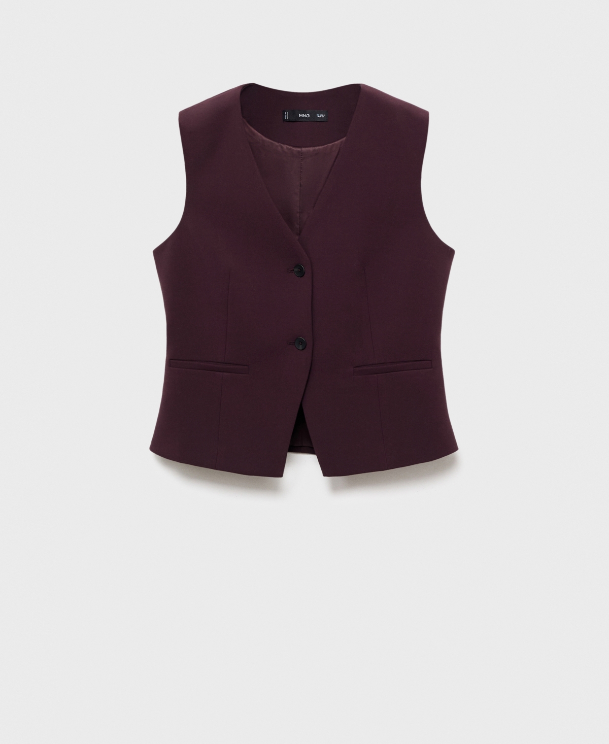 Mango Women's Slim-fit Suit Vest In Purple