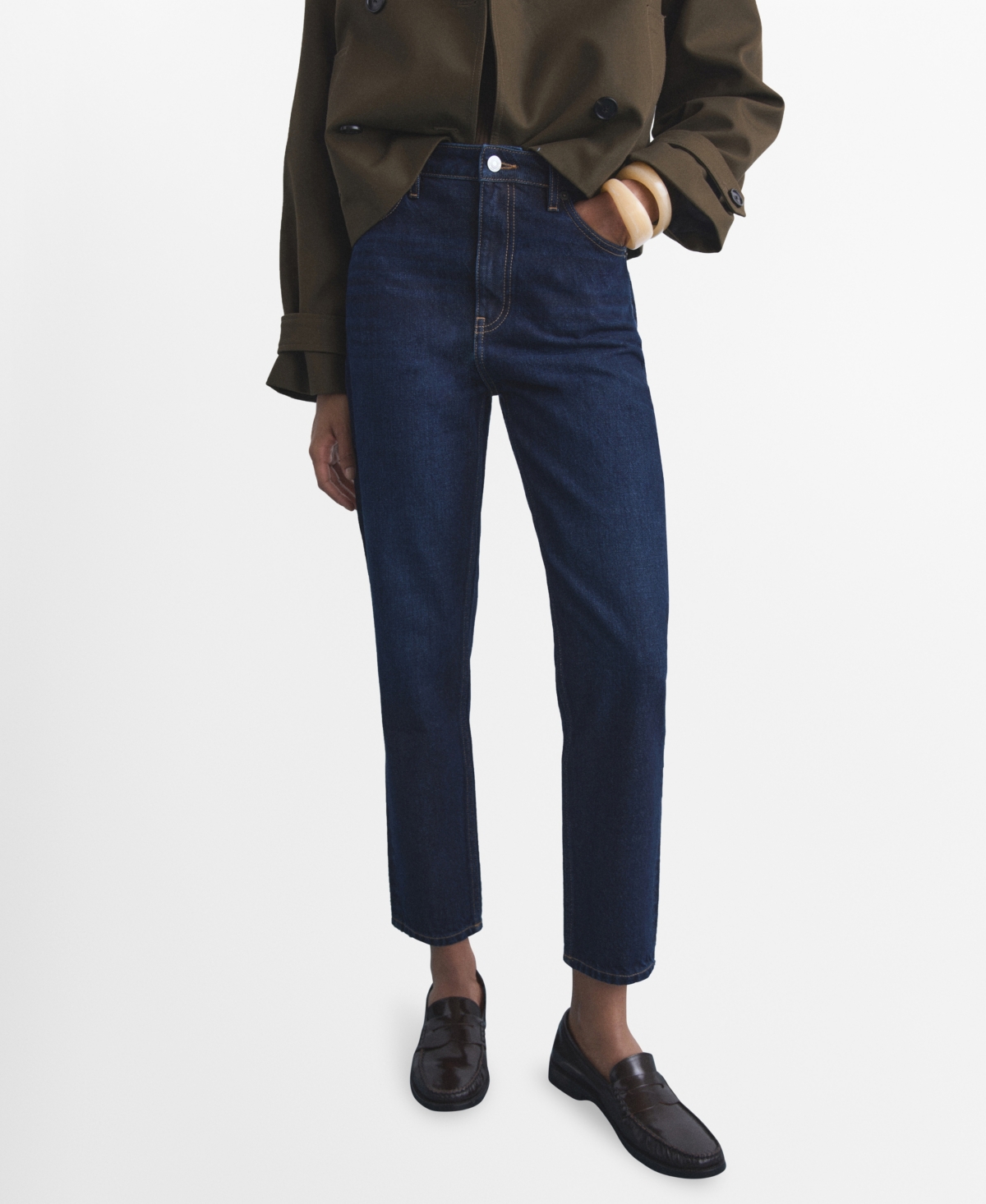 Mango Women's Mom2000 High-Rise Jeans