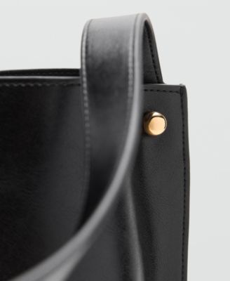 Women's Metal Details Bucket Bag