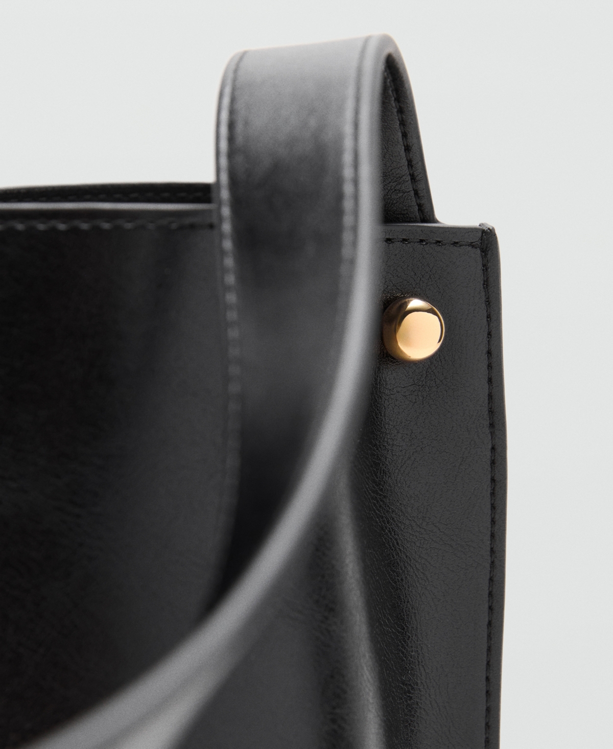 Mango Women's Metal Details Bucket Bag