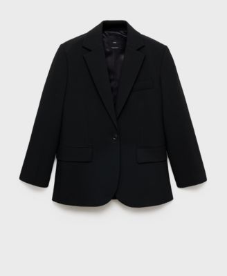 Women's Flap Pockets Straight Blazer