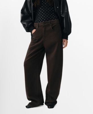 MANGO - Women's Mid-Rise Straight Jeans