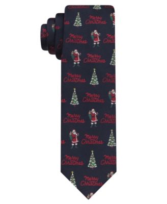 Hallmark Holiday Traditions - Men's Christmas Santa Slim Tie