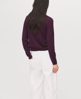 Women's Draped Neck Knitted Sweater