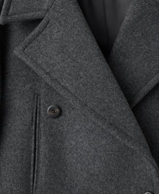 Women's Double-Breasted Wool Coat