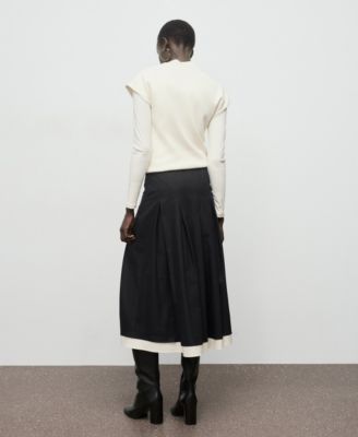 Women's Combined Pleated Skirt