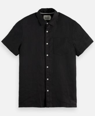 Men's Regular-Fit Button-Down Linen Shirt
