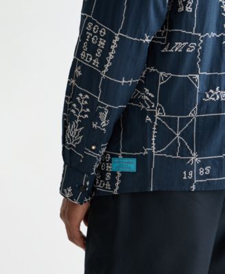 Men's All-Over Embroidered Shirt