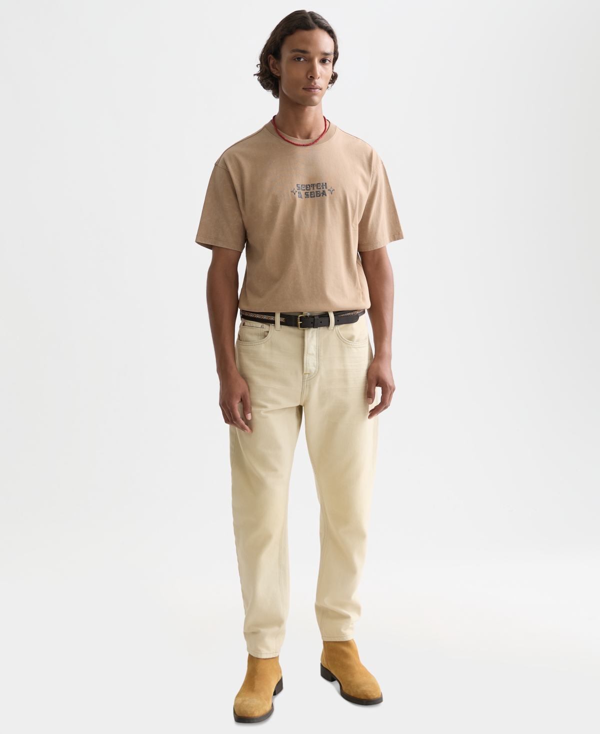 Scotch & Soda Men's Front Artwork Relaxed Fit T-Shirt