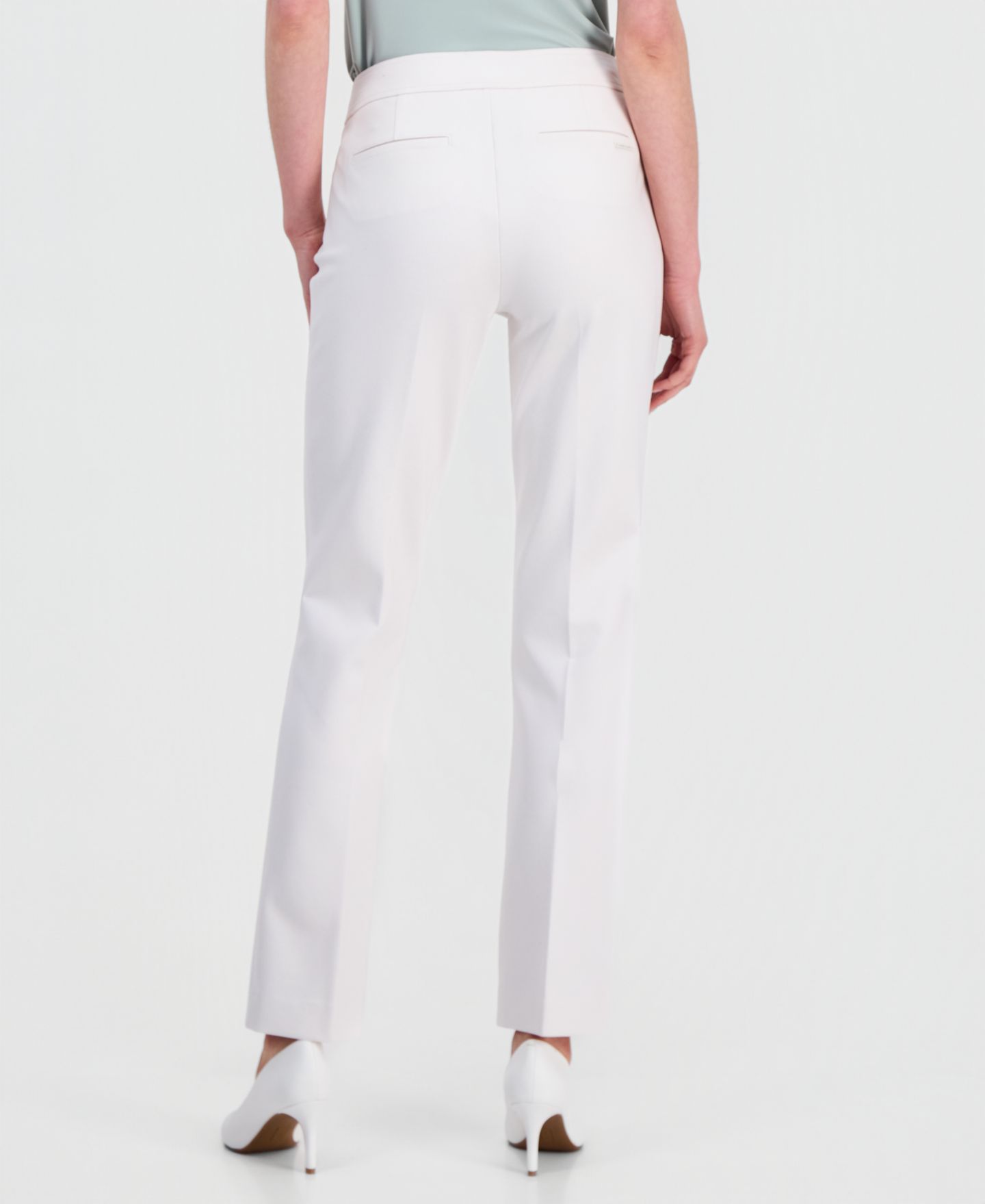 Женские брюки Anne Klein Flare Leg Compression Pant, цвет: Белый, вариант 1 — фото 3