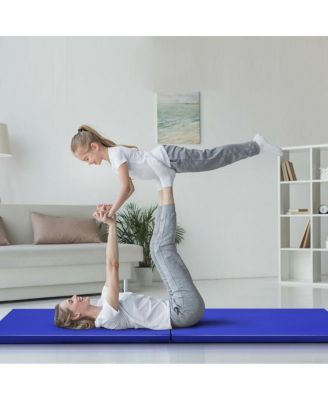 6 x 2 Feet Gymnastic Mat with Carrying Handles for Yoga