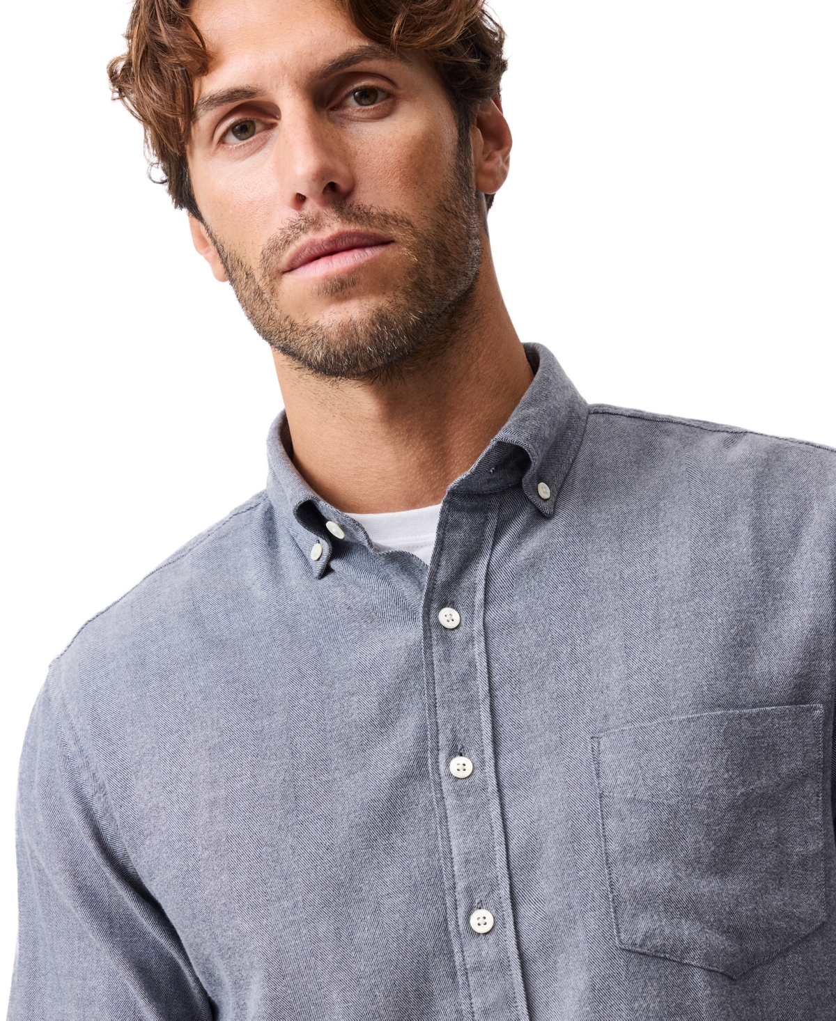 Rodd & Gunn Barrhill Sports Fit Button-down Shirt In Gray