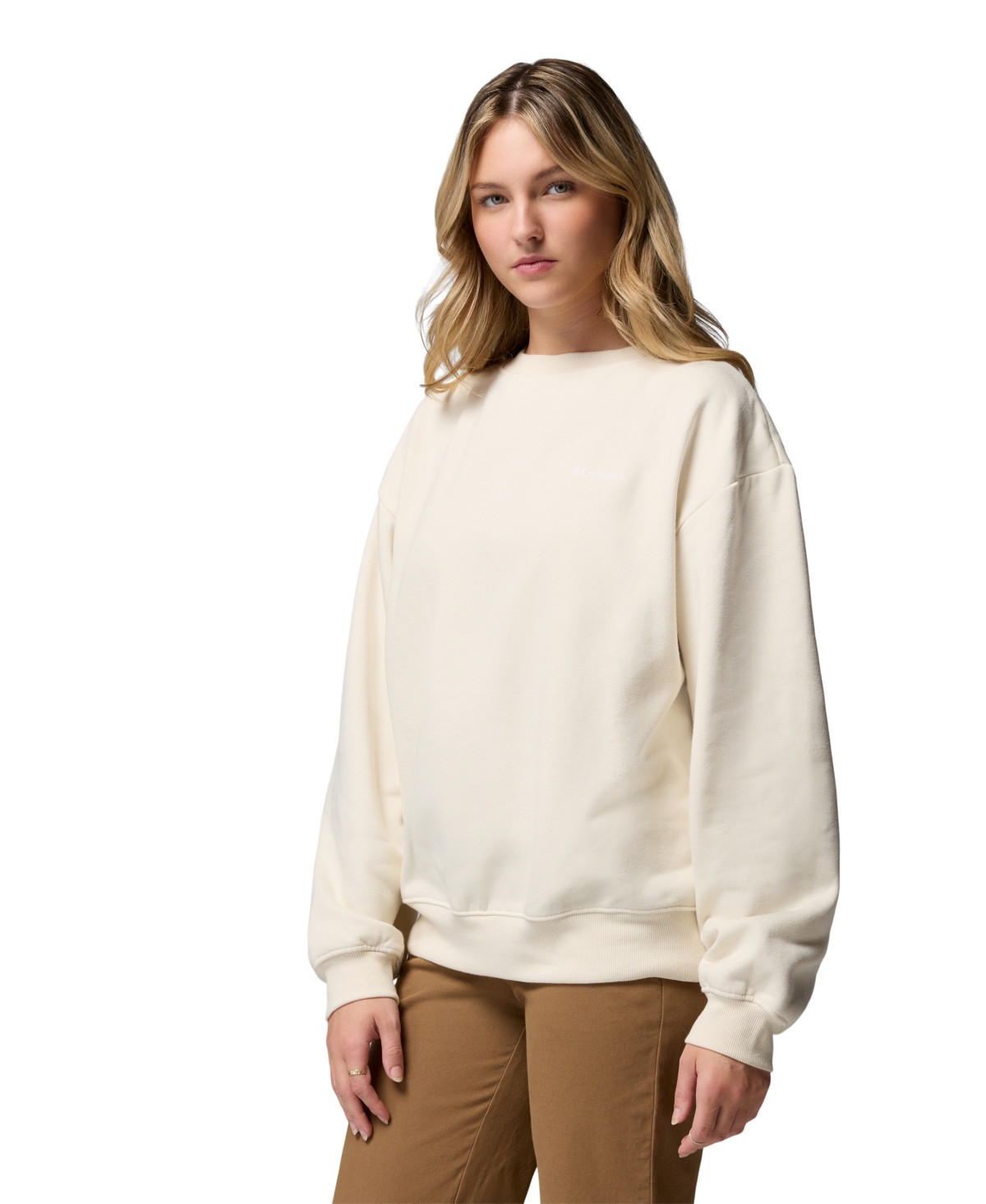 Columbia Women's Aldermore Crewneck Long-sleeve Sweatshirt In Neutral