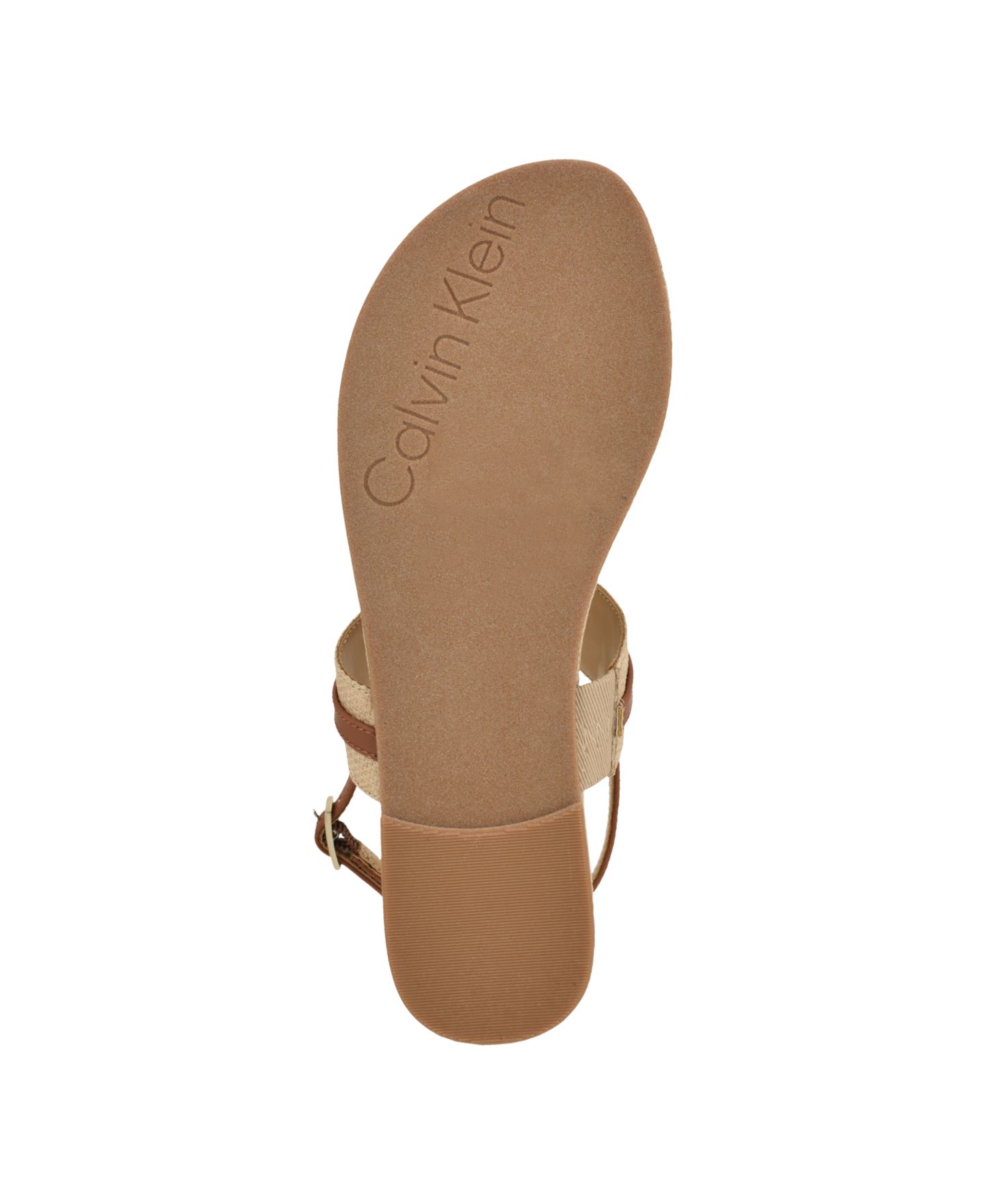 Женские сандалии Calvin Klein Bettia Flat Slingback, цвет: Бежевый / Коньячный — фото 5