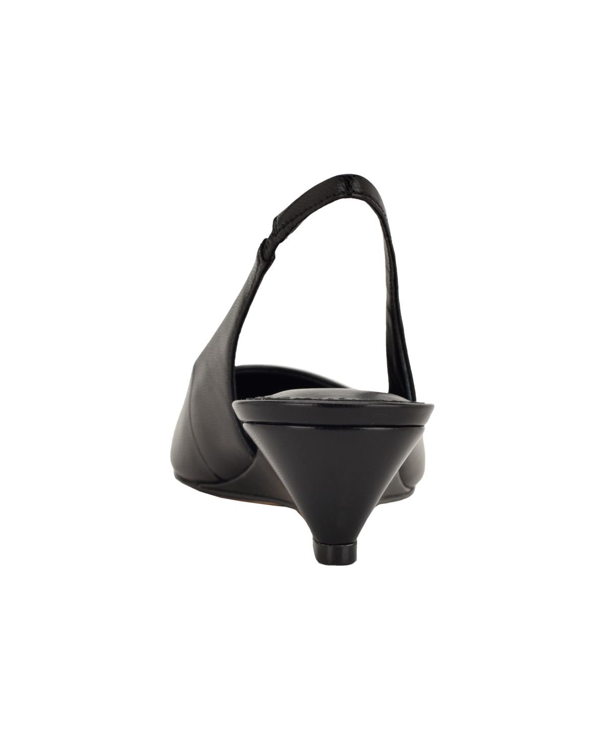 Calvin Klein Mavalyn Slingback Pointed Toe Wedge Pump In Black