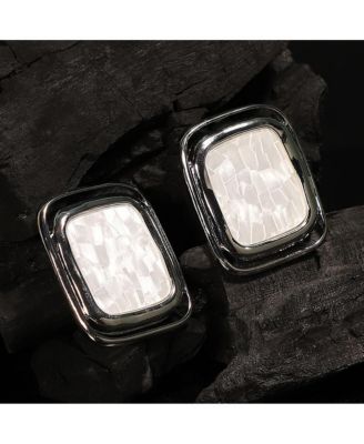 Women's The Moziac-Quad Statement Earrings - Metallic Silver