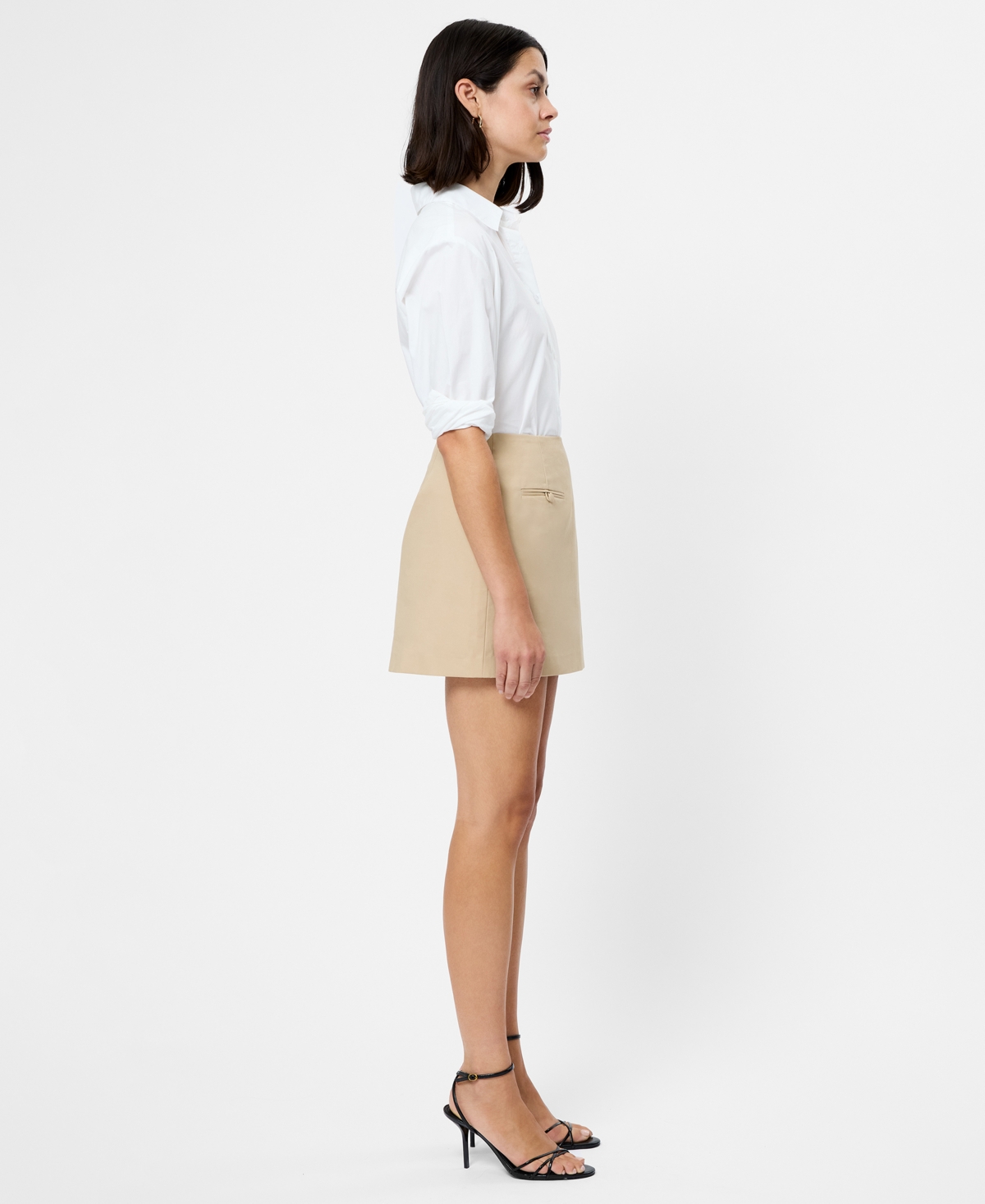 French Connection Women's Side Zipper Mini Skirt