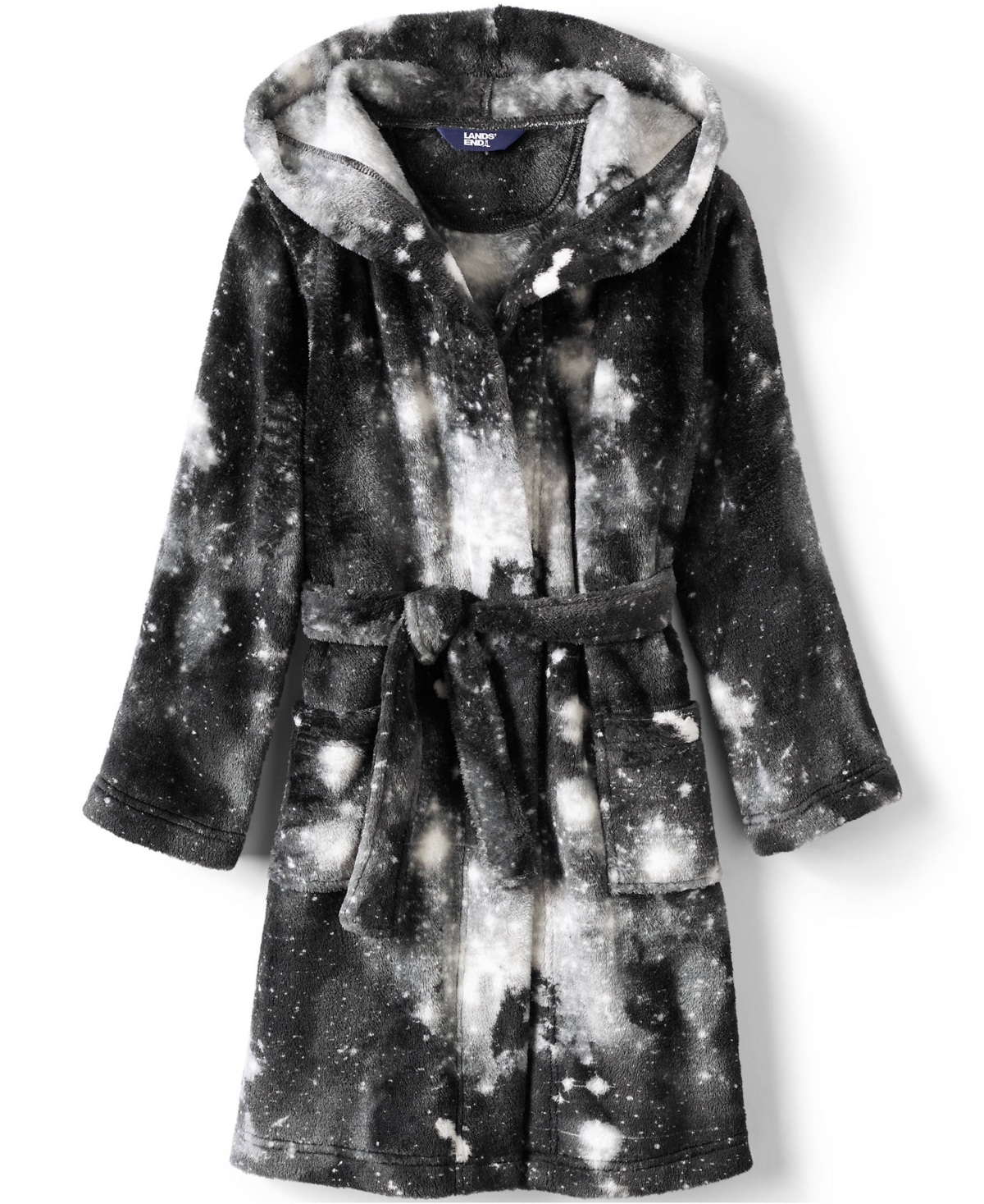 Lands' End Big Girls Fleece Hooded Robe