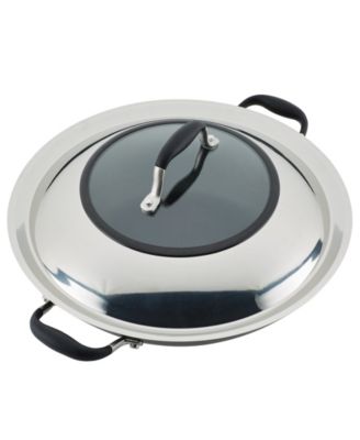 Advanced Home Hard-Anodized Nonstick Wok with Side Handles, 14"