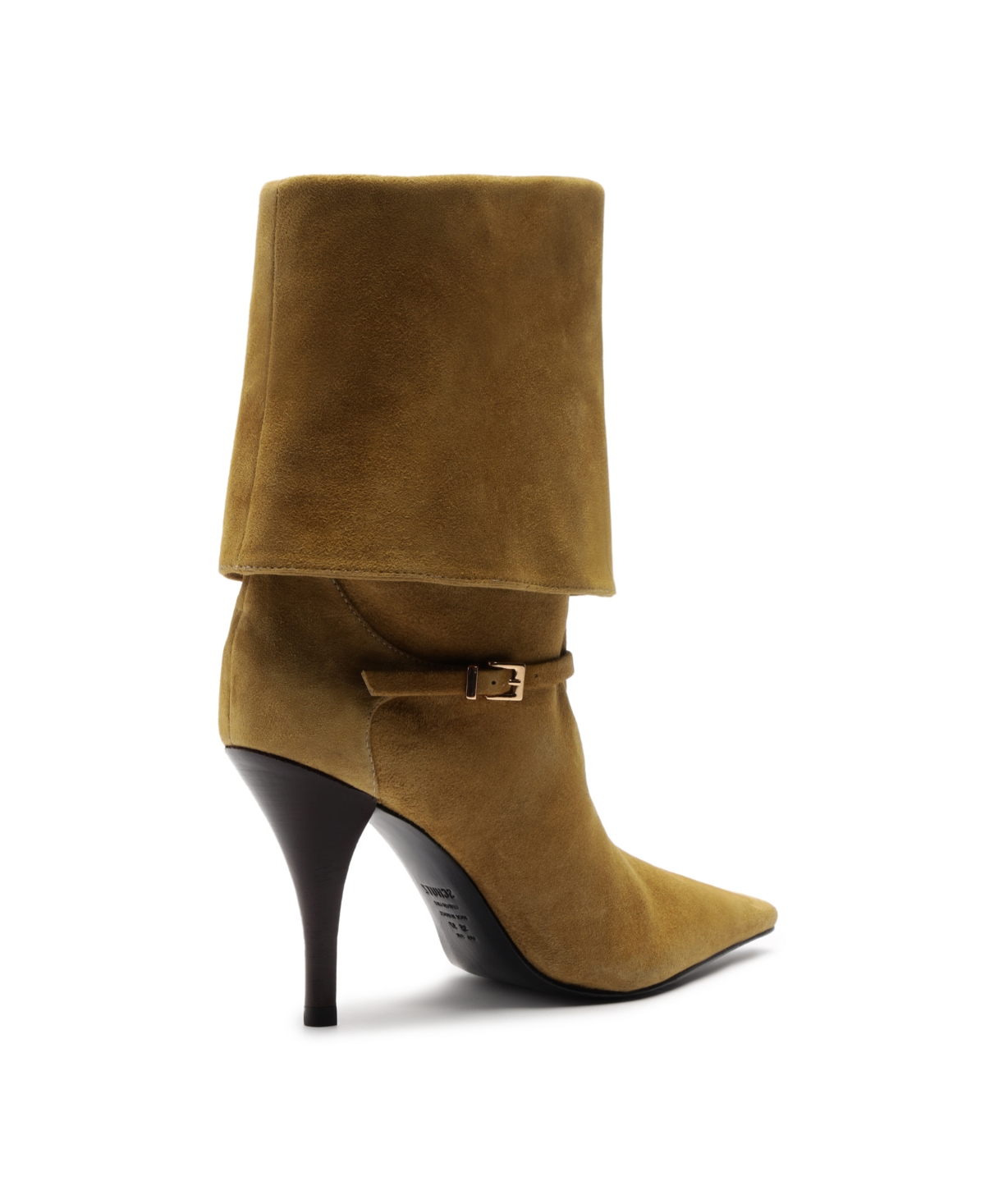 Schutz Rudy Foldover Buckle Boot In Dried Pistachio, Women's At Urban Outfitters In Green