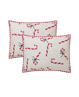 Candy Canes Holiday 3-Pc. Quilt Set, King