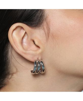 Women's The Circular-Plate Drop Earrings - Forest Green