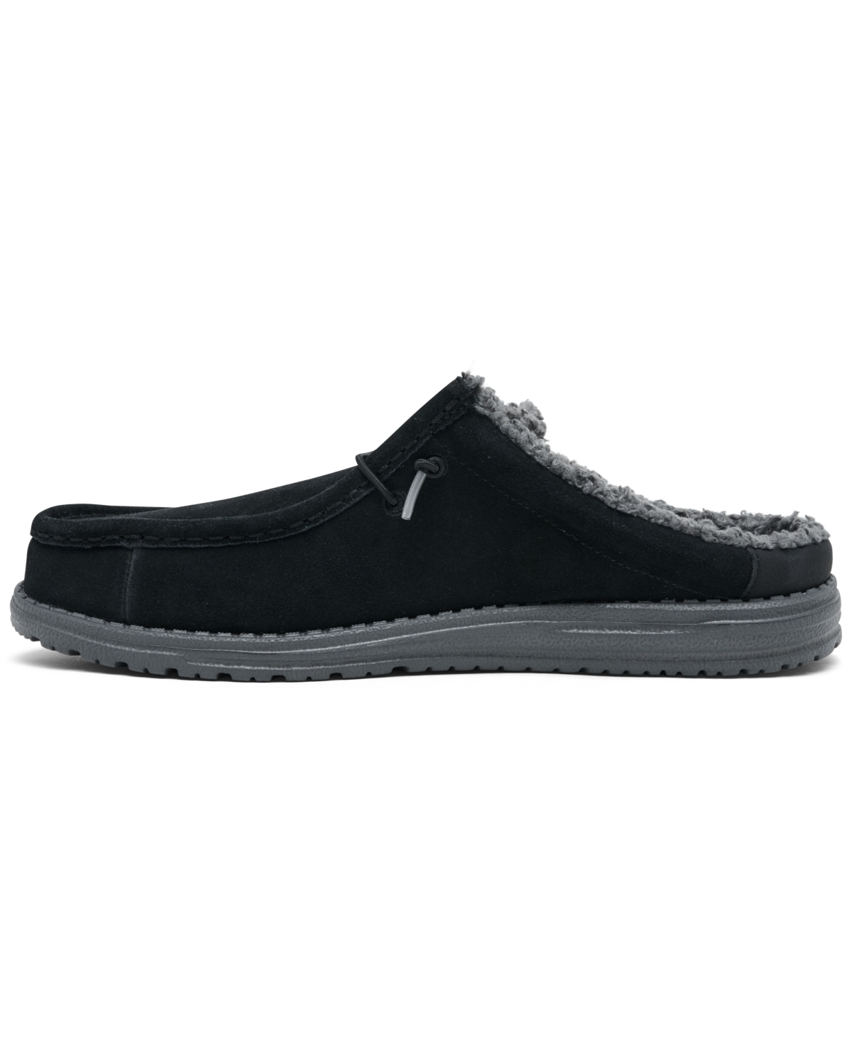 Hey Dude Men's Wally Slip Warmth Slippers From Finish Line In Black