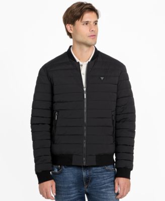 GUESS - Men's Quilted Reversible Long-Sleeve Jacket