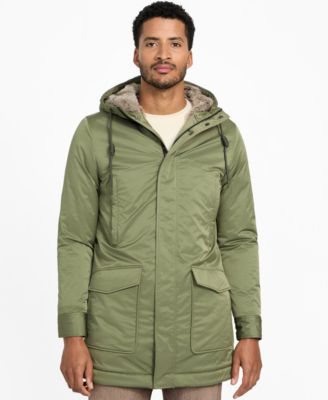GUESS - Men's Hooded Parka Long-Sleeve Jacket