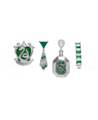 Harry Potter Slytherin House Crystal Earring Set