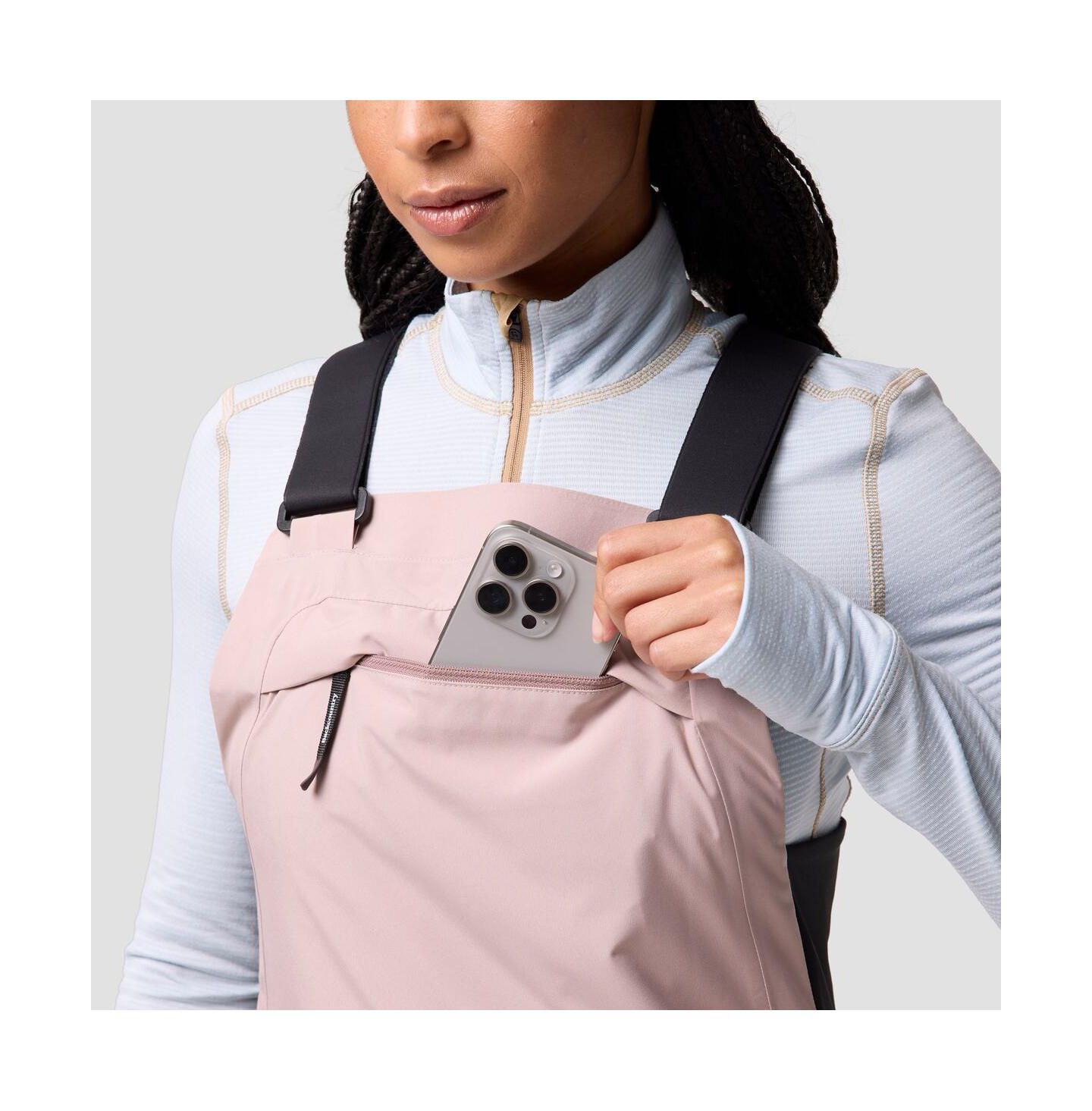 Женские брюки Backcountry CrestCruiser Insulated Bib Insulated Ski and Snowboard, цвет: Коричневый — фото 7