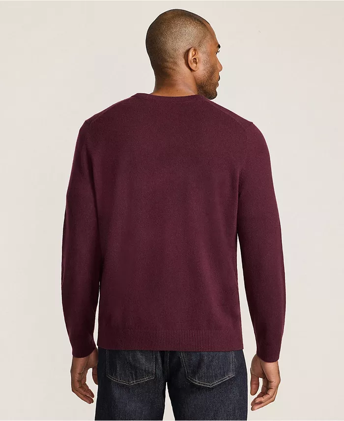 Men's Fine Gauge Cashmere V-neck Sweater - thumbnail 2