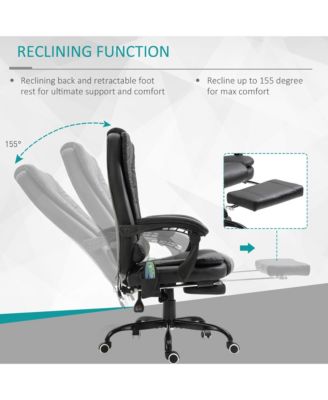 7-Point Vibrating Massage Office Chair with High Back