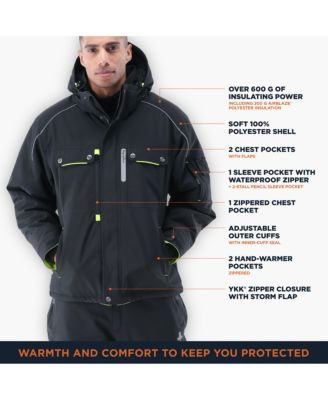 Big & Tall Extreme Hooded Jacket Heavy-Duty Winter Coat, Insulated Cold-Weather Outerwear