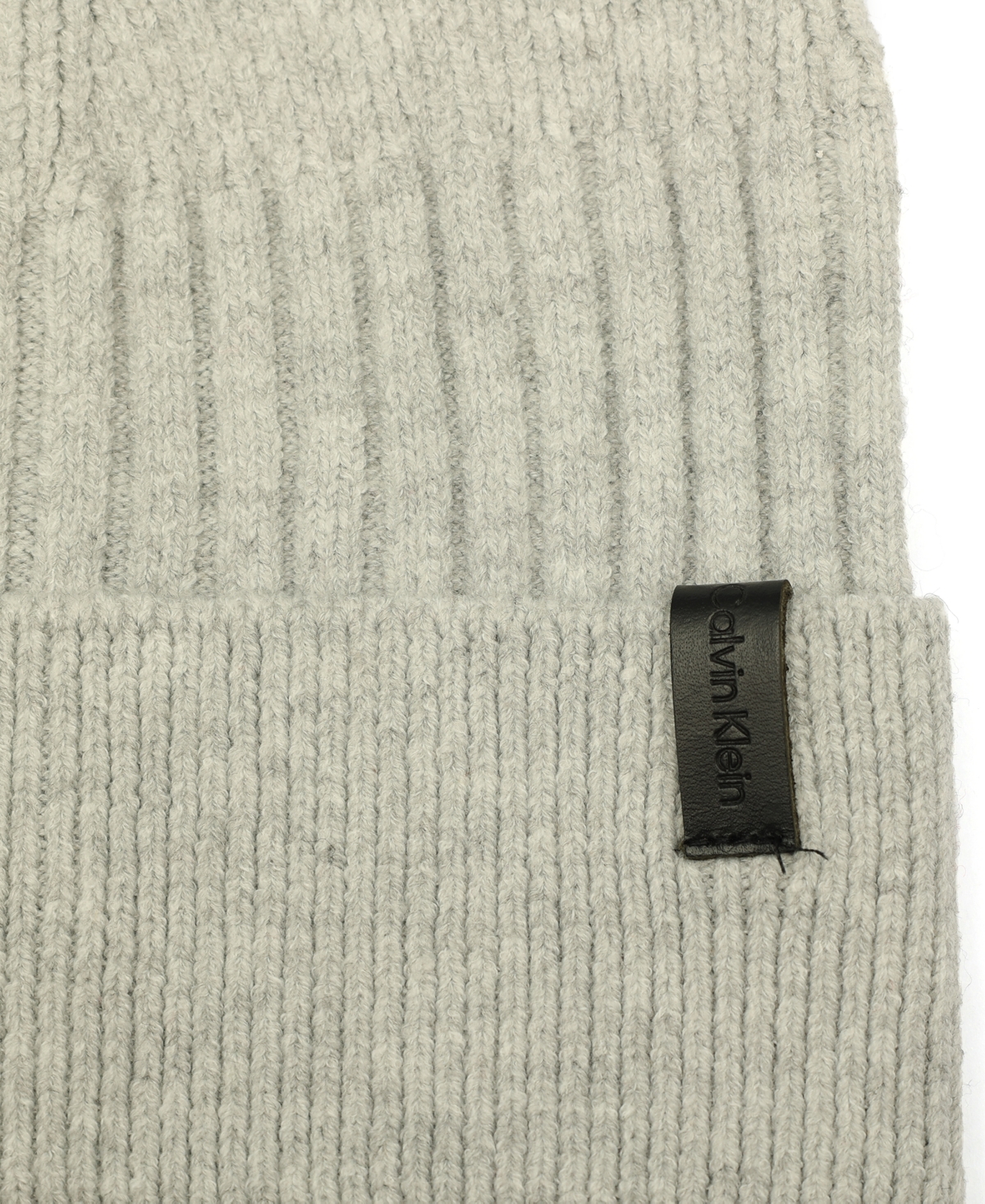 Calvin Klein Men's Mixed Stitch Beanie In Gray
