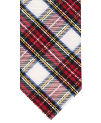 Men's Tartan Plaid Slim Tie