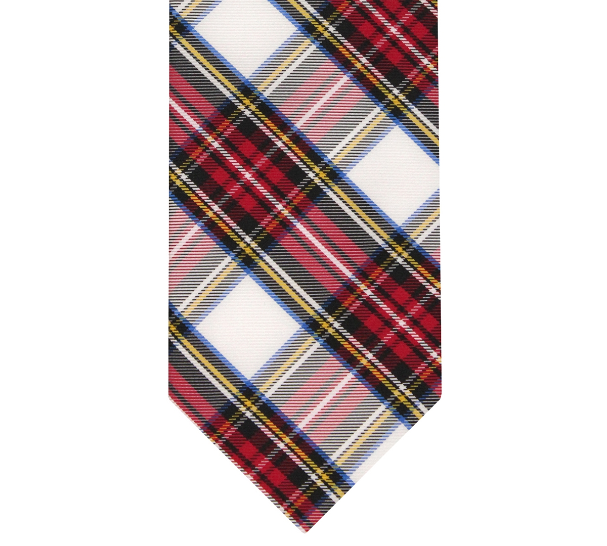 Hallmark Holiday Traditions Men's Tartan Plaid Slim Tie In Red