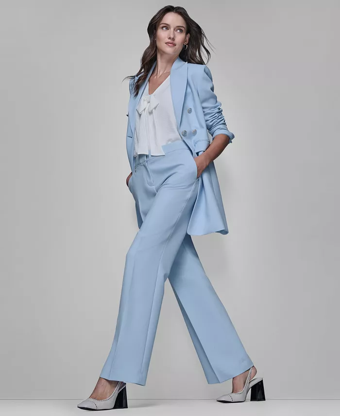 Women's Long One-Button Blazer Jacket - thumbnail 2